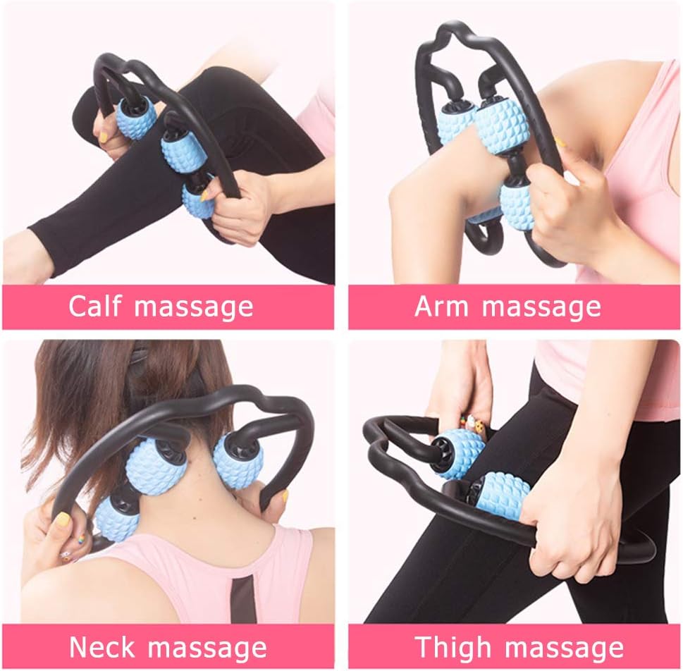 HULKAY Adjustable Anti‑Cellulite Handheld Massage Roller for Full Body