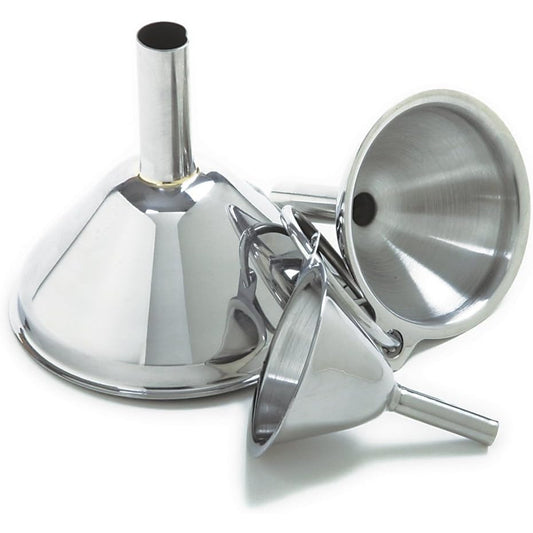 Norpro Stainless Steel Funnel Set – Three Sizes for Kitchen