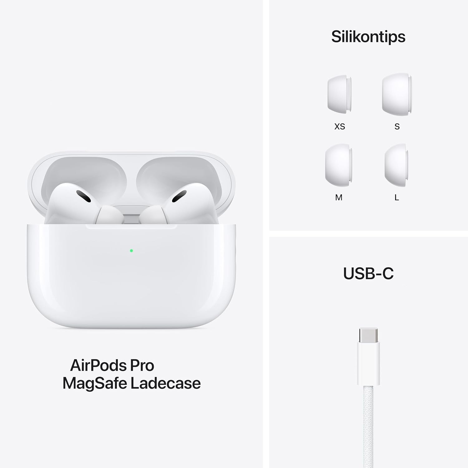 Apple AirPods Pro 2: Wireless In-Ear Headphones with Active Noise Cancellation
