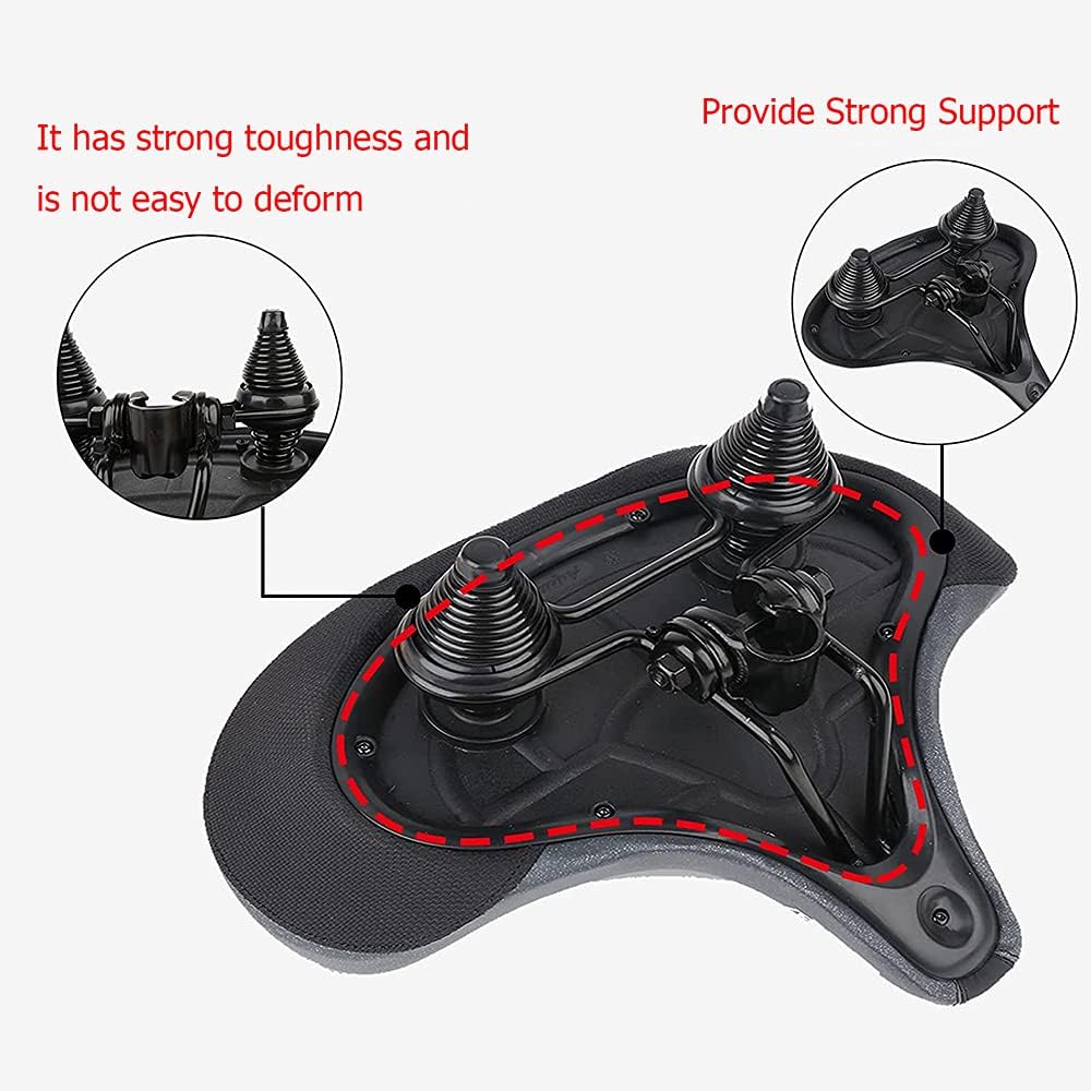 Oversized Memory Foam Bike Seat – Waterproof Extra‑Wide Comfort Saddle