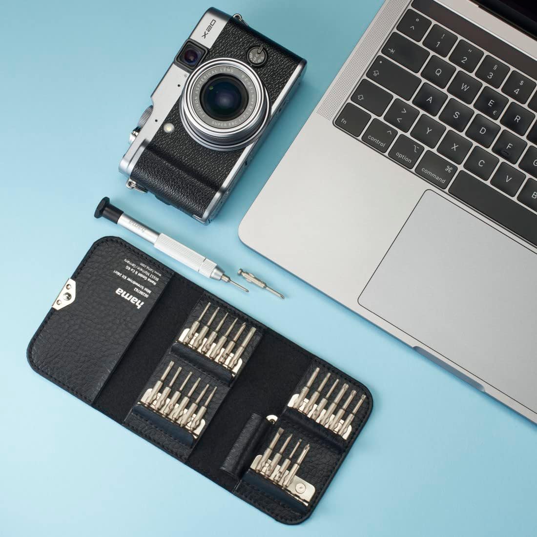 Hama Mini Screwdriver Kit for PC with Metal Handle and 24 Heads in Case