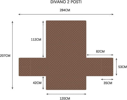 Farfallarossa Premium Triple‑Layer Sofa Cover – Durable Stretch Fabric