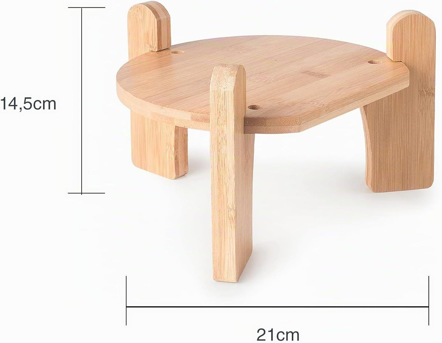 LACOR 61956 Bamboo Drink Dispenser Holder 21 x 14.5 cm