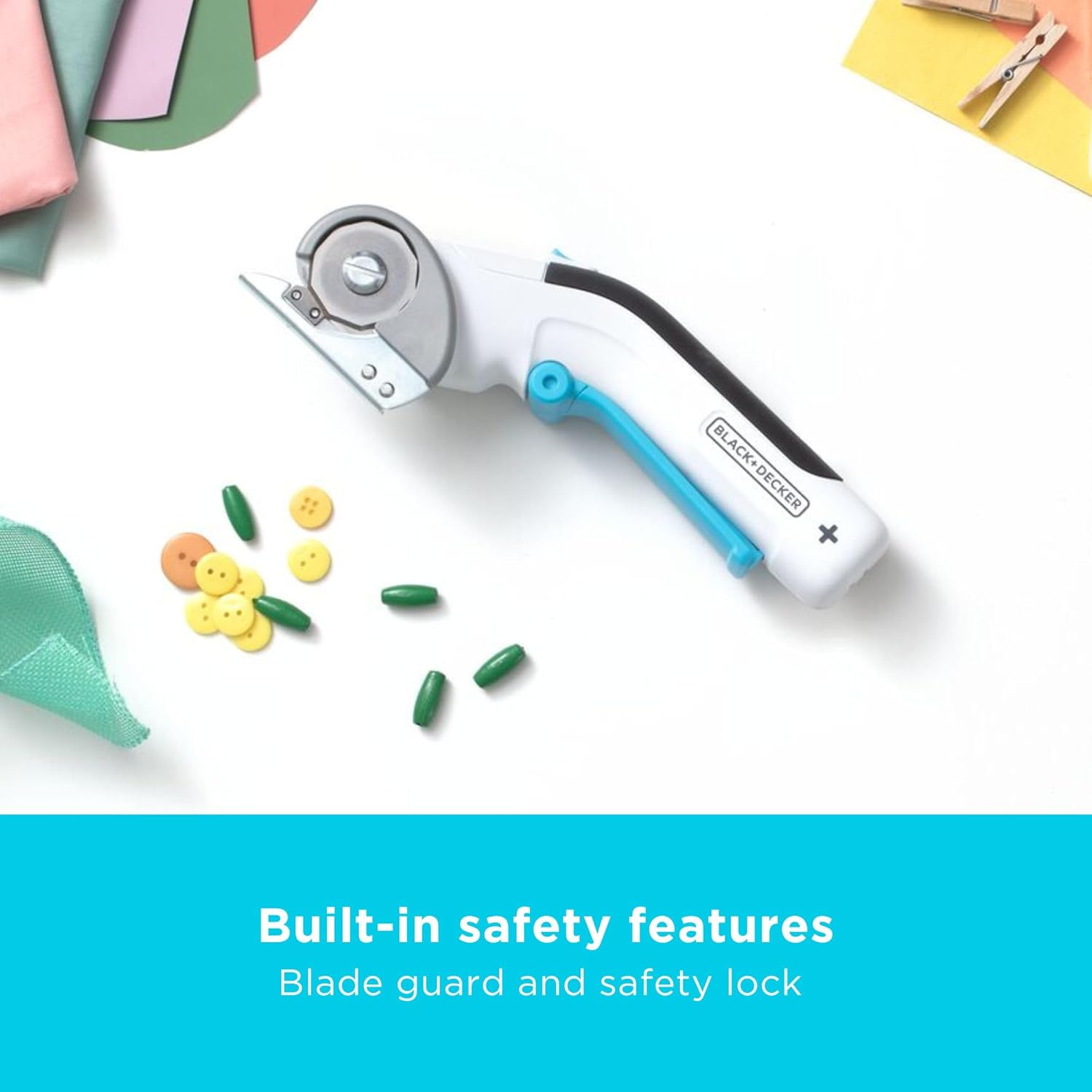 Black+Decker Cordless 3.6V Self-Sharpening Rotary Cutter for Crafts