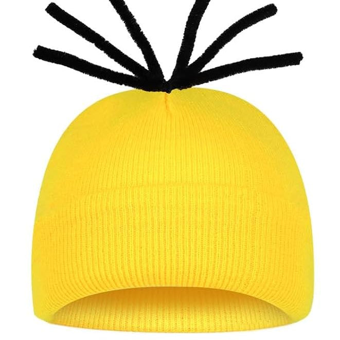 Steampunk Goggles, Yellow Beanie, Black Gloves – 3‑Piece Halloween Costume Set