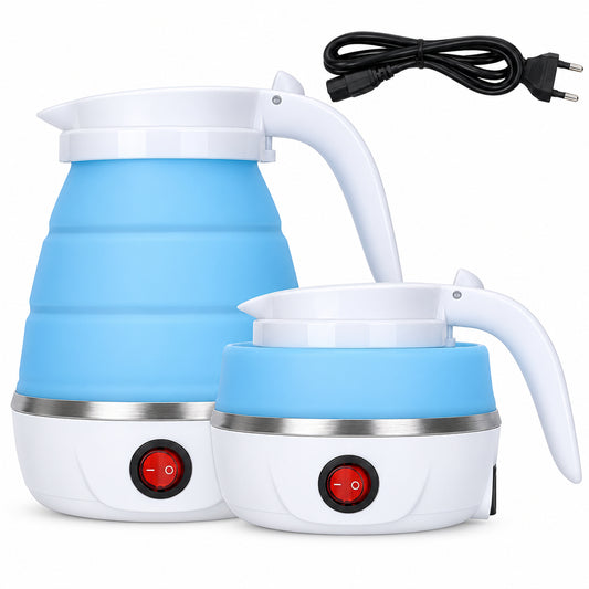 ZB-6 Foldable Electric Travel Kettle Blue 600ml