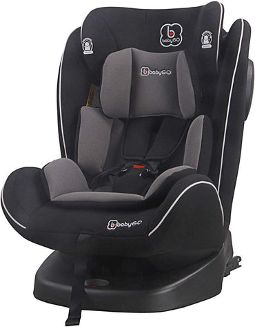 BabyGO Nova 360° IsoFix Car Seat - Black - (0-36 kg)