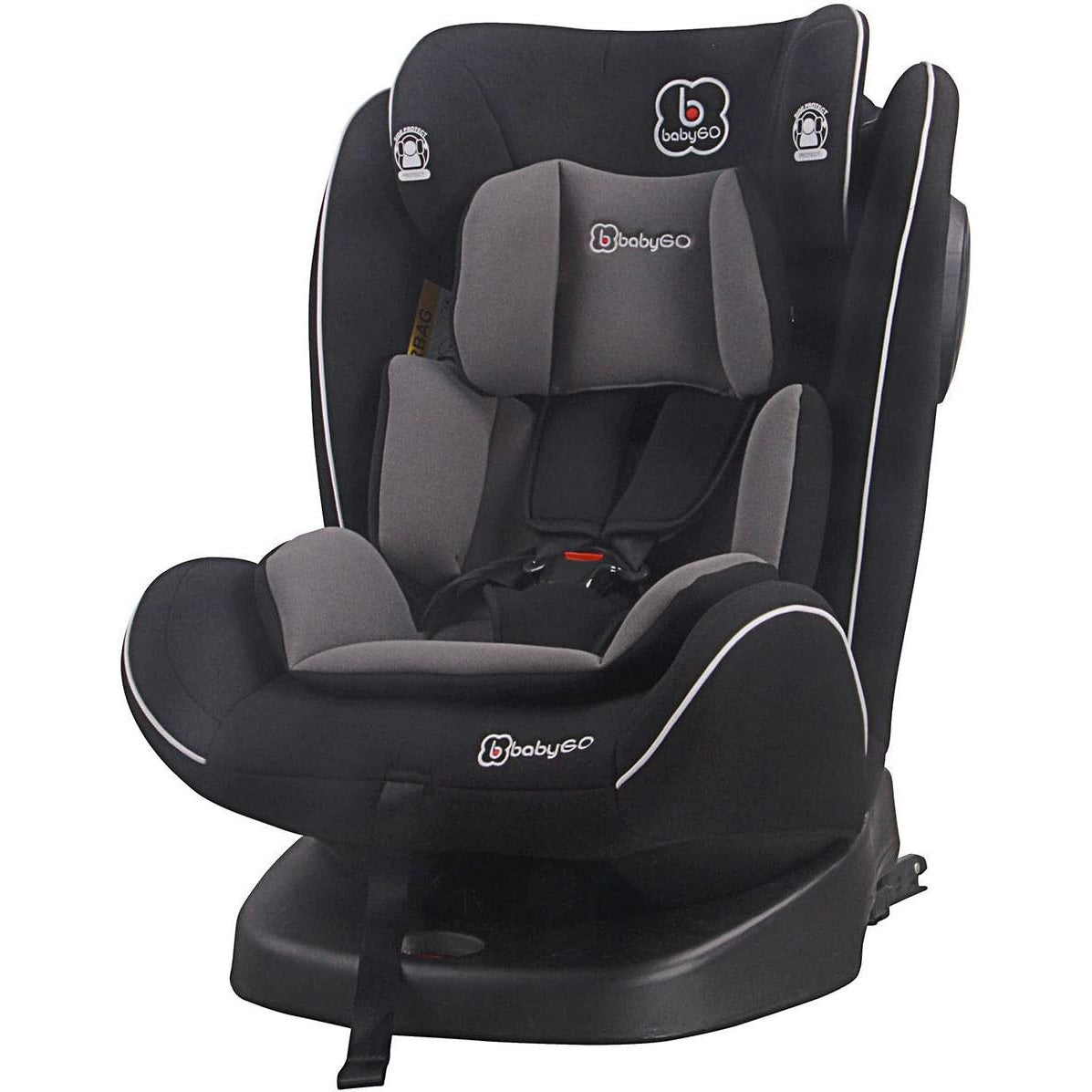 BabyGO Nova 360° IsoFix Car Seat - Black - (0-36 kg)