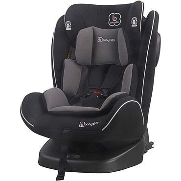 BabyGO Nova 360° IsoFix Car Seat - Black - (0-36 kg)