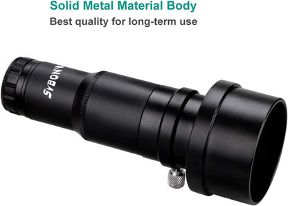 SVBONY SV121 Red Laser Collimator Adjustable 1.25 inch Collimation Eyepiece with 2 inch Adapter for Newtonian Dobsonian Reflector Telescope