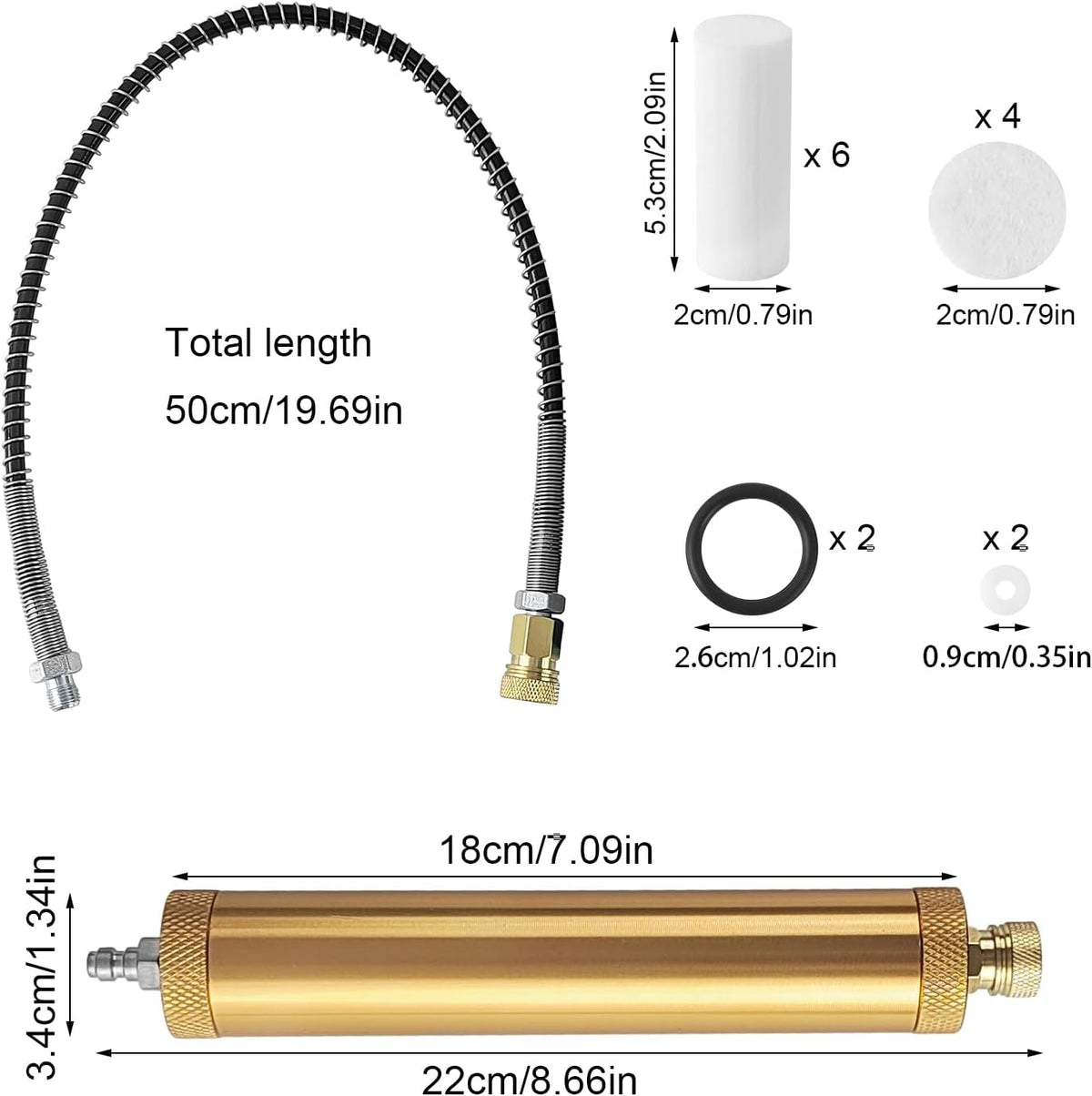 Taipintee Air Compressor Filter and Oil Water Separator 096