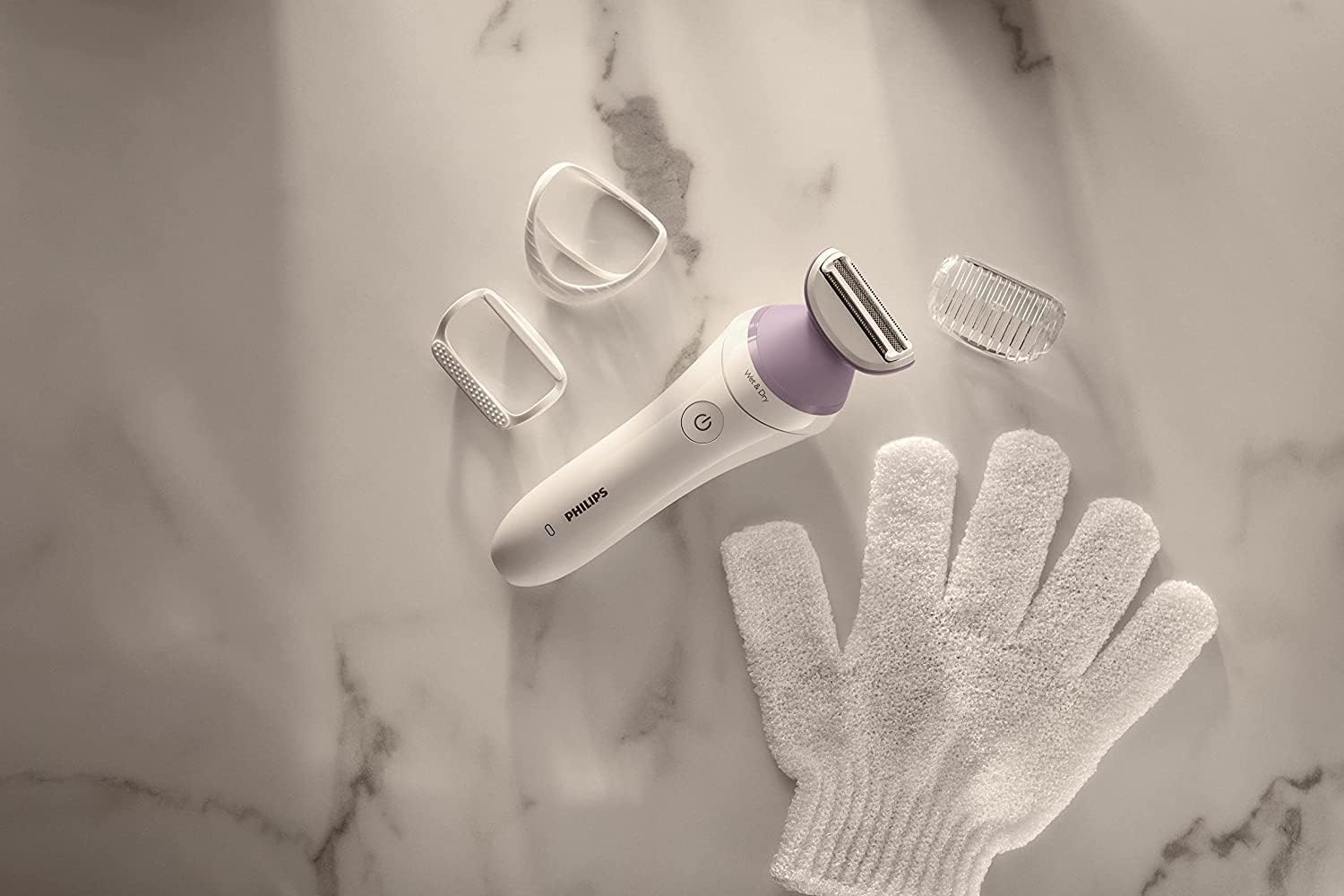 Philips Beauty Lady Shaver Series 6000 Cordless with 4 Accessories