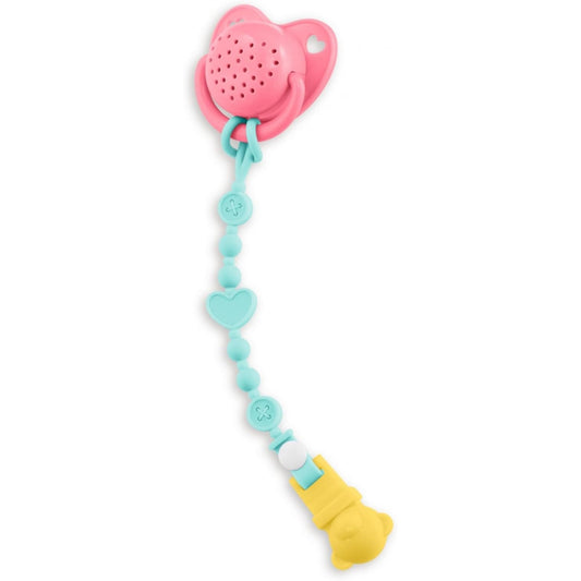 Corolle Baby Doll Pacifier with 15 Sounds - for 14" Baby Dolls, Pink/Blue