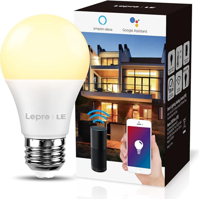Lepro PR901002-EU E27 LED Smart Light Bulb 9W 60W Equivalent 806LM Warm White