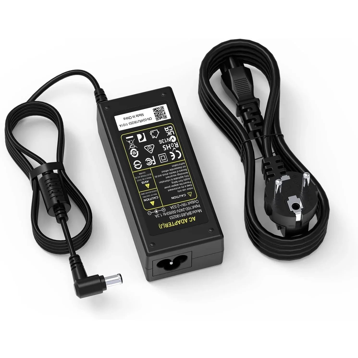 19V Power Supply Charger Cable for LG Monitors - Black, 48W - Gomix Brands Outlet