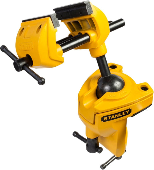 Stanley Maxsteel Multi-Axis Vise: Precision Swivel Ball Joint, 55 lbs Clamping Force