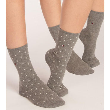 Tommy Hilfiger Women's Classic Crew Socks Pack of Two