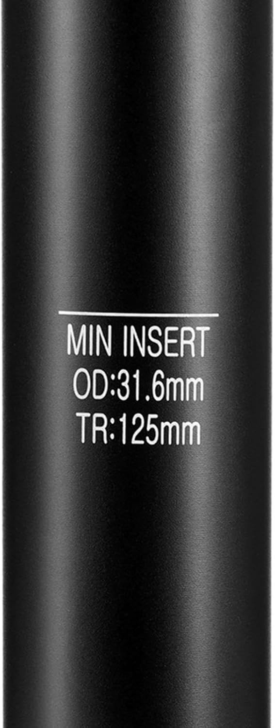 Adjustable 125mm Dropper Seatpost with Hydraulic Lock for Mountain Biking