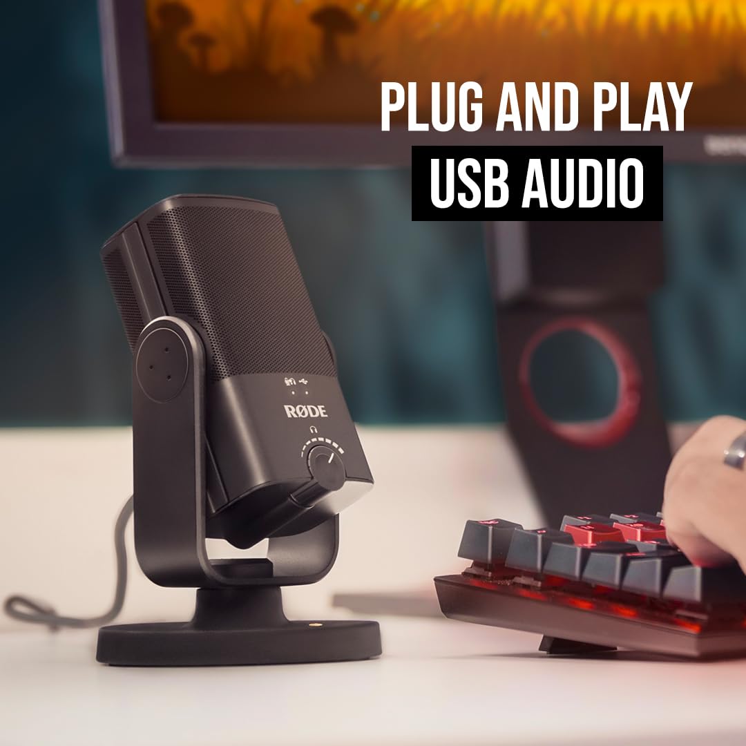 Rode NT-USB Mini Compact Studio-Quality USB Microphone Black