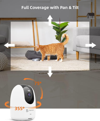 NAPCAT 4MP Indoor Security Camera with Pan Tilt AI Tracking