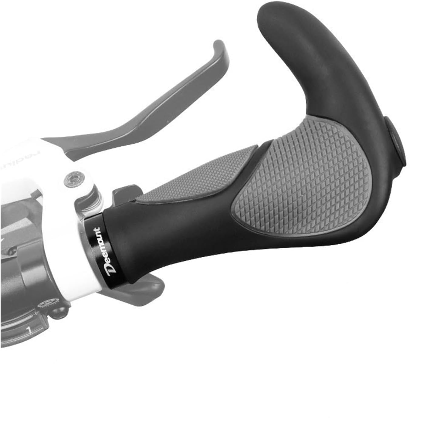 Comfy TPR Rubber Bicycle Grips with Shock‑Absorbing Hand Rest