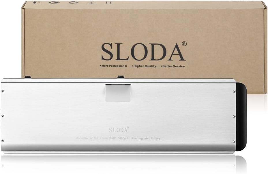 SLODA A1281 Replacement Laptop Battery for MacBook Pro 15"