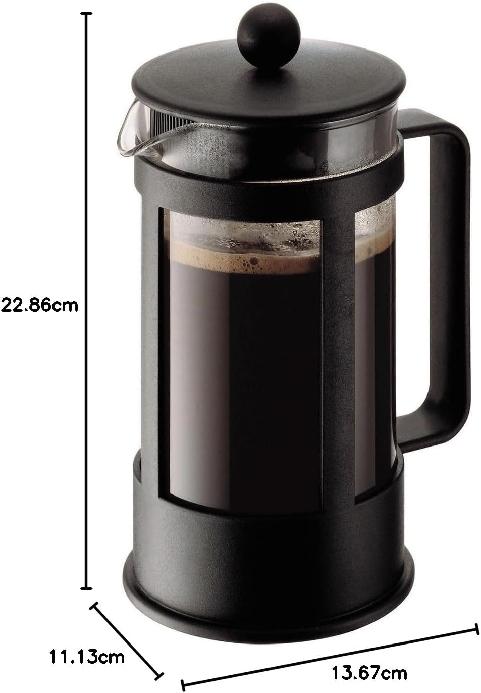 Bodum Kenya French Press Coffee Maker 1L Black 1788-01