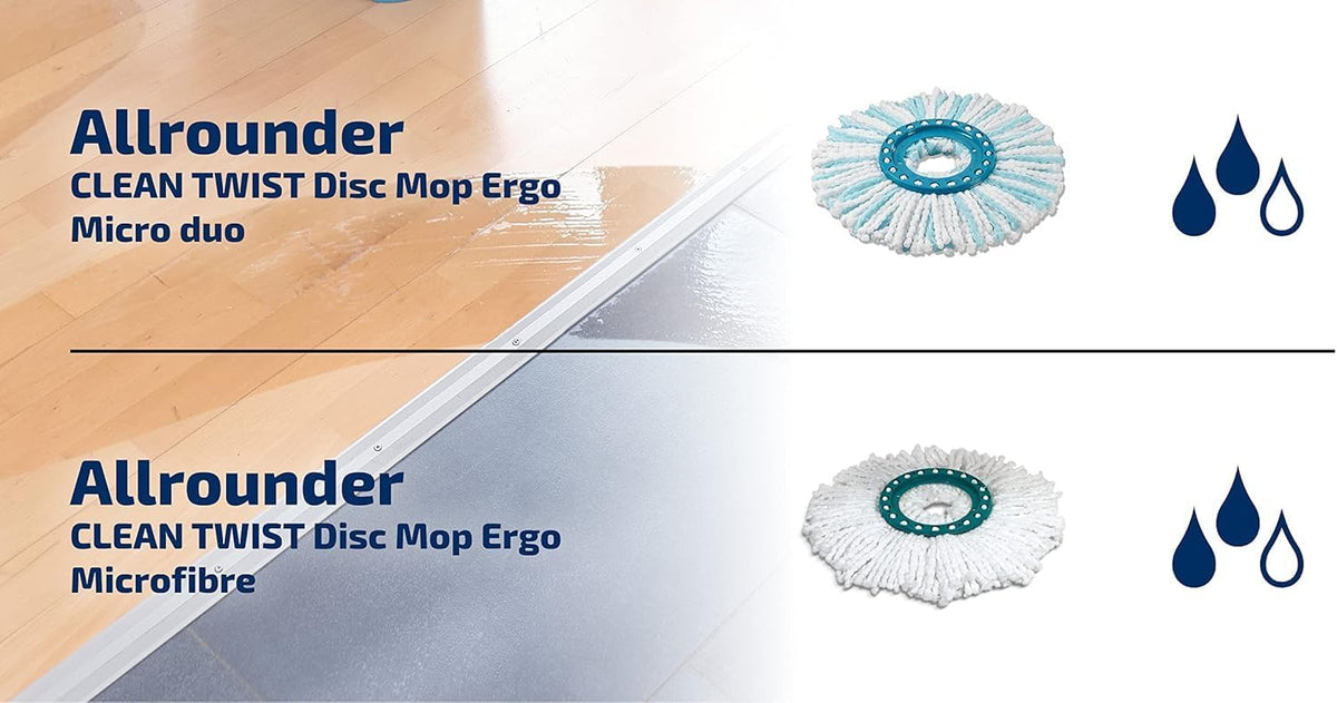 Leifheit Clean Twist Disc Mop Replacement Head Microfibre