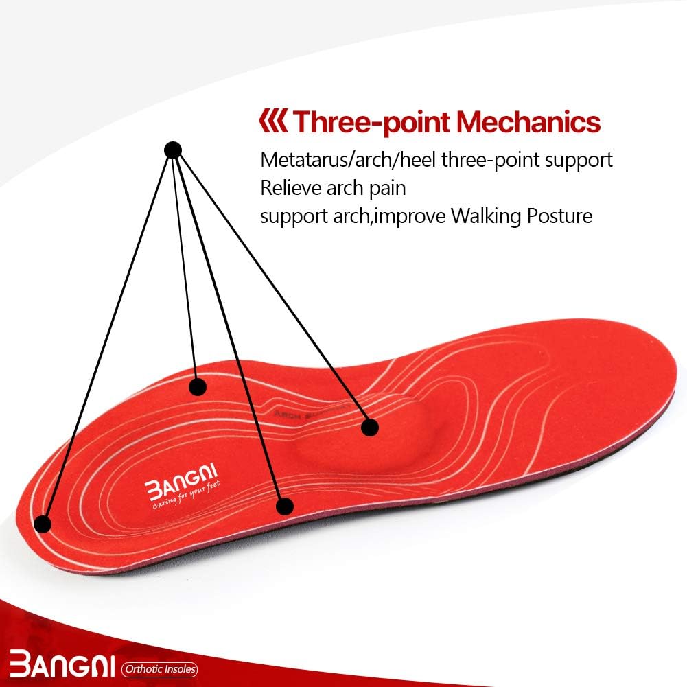 3ANGNI Cork Arch Support Insoles for Flat Feet Pain Relief
