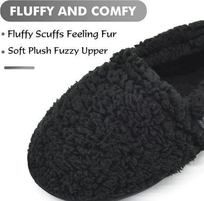 CoFace Women's Memory Foam Sherpa Plush Slippers – Warm Comfort
