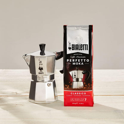 Bialetti Classic Aluminum Moka Pot 3-Cup Stovetop Espresso Maker