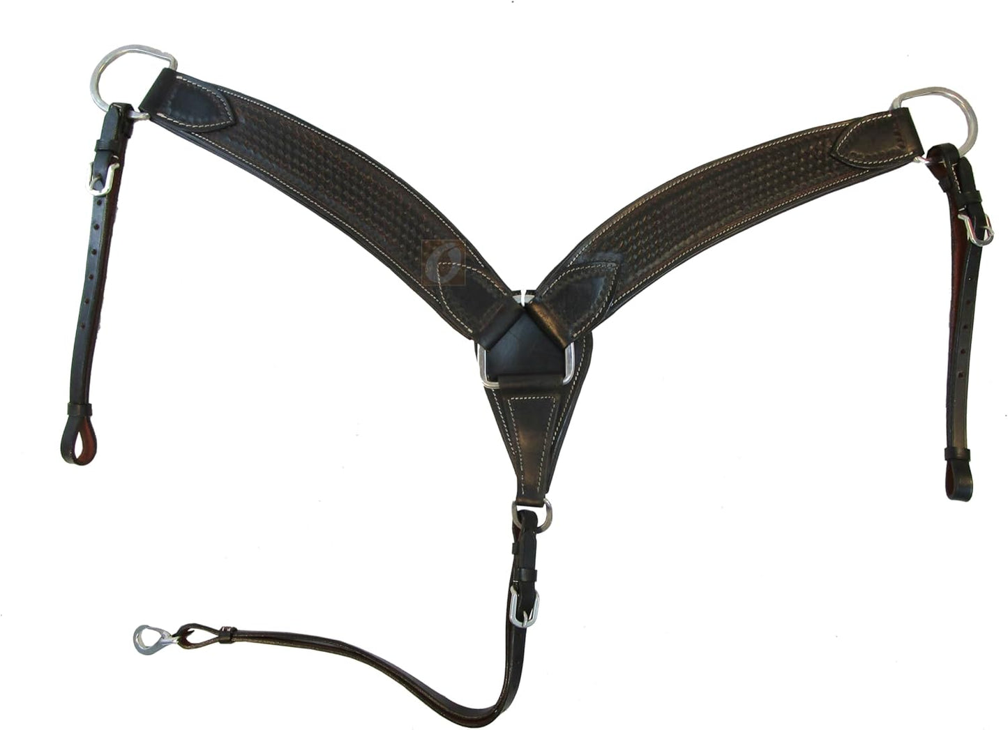 Generic Western Leather Breast Collar for Roping & Trail Riding
