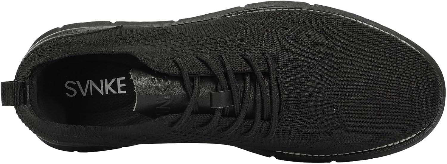 Men's Breathable Knit Casual Dress Oxford Lightweight Comfortable Sneakers