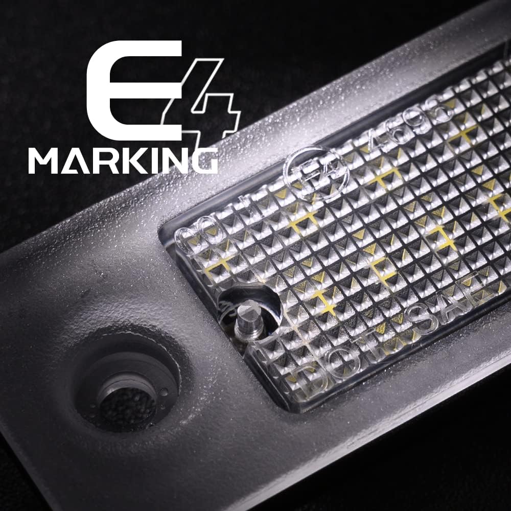 njssjd 2X Canbus LED License Plate Light for Volvo C30 2008-2013 18-SMD 6000K White Tag Lamp OEM # 31213991