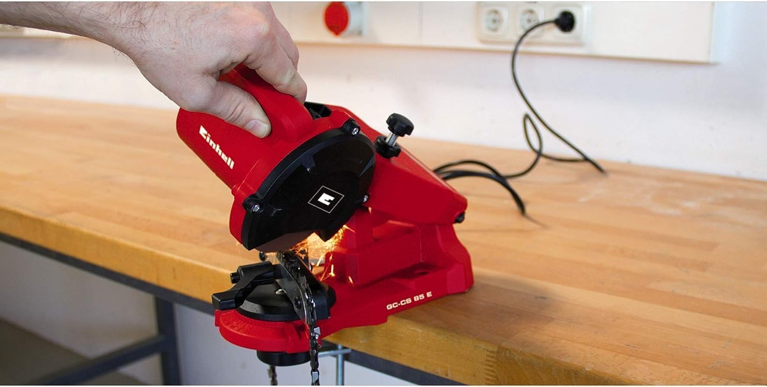 Einhell GC-CS 85 E Electric Chainsaw Sharpener Saw Blade Grinder Tool