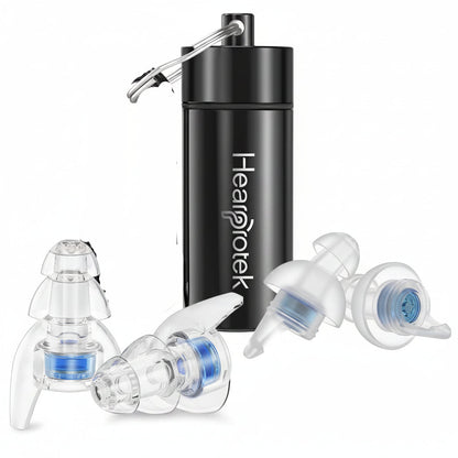 Hearprotek Concert Ear Plugs 20dB Noise Reduction Blue