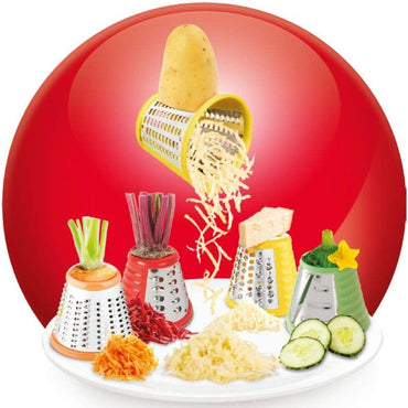 Moulinex Fresh Express Plus 150W Stainless Steel Electric Grater Red/White