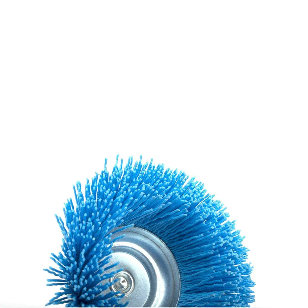 Osborn 3-Inch (75mm) Nylon Abrasive Cup Brush 1/4" Blue Grit 240 - Gomix Brands Outlet