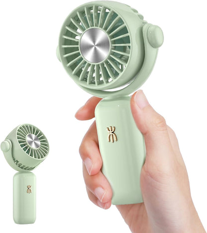 QearFun Mini USB Handheld Fan with 3 Speeds – Green