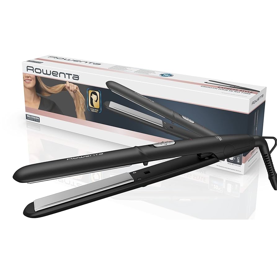 Rowenta SF1810 Express Hair Straightener with Tourmaline Ceramic, Dual Temperature