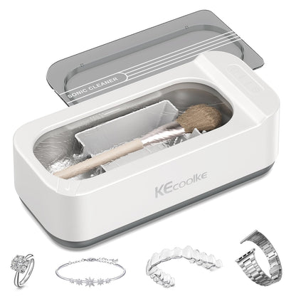 KECOOLKE 400ml Ultrasonic Jewelry Cleaner Machine SU-707A
