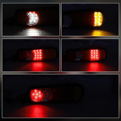 Ygmylandbb RGUS*WEIDENG 46 LED Trailer Tail Lights 12V 2-Pack
