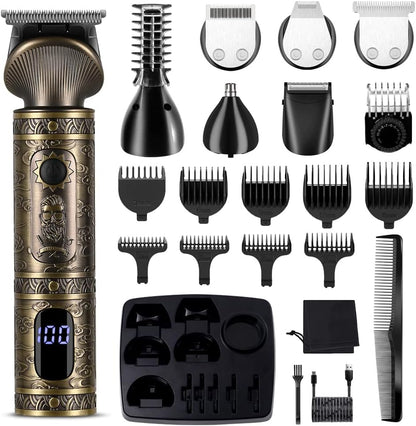 Surker 7-in-1 T-Blade Hair Clipper Kit with 9 Combs