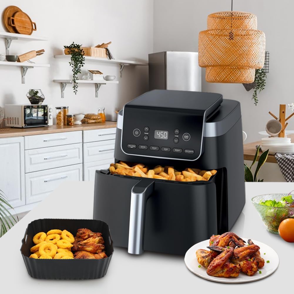 BYKITCHEN Airfryer Silicone Mould 4.7L Black