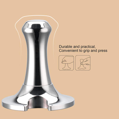 51mm Stainless Steel Coffee Tamper Leveler with Ergonomic Handle