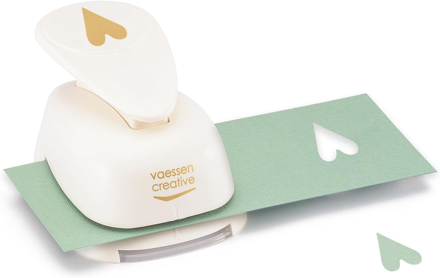 Vaessen Creative Heart Motif Punch – 3 × 4.2 cm Craft Paper Cutter
