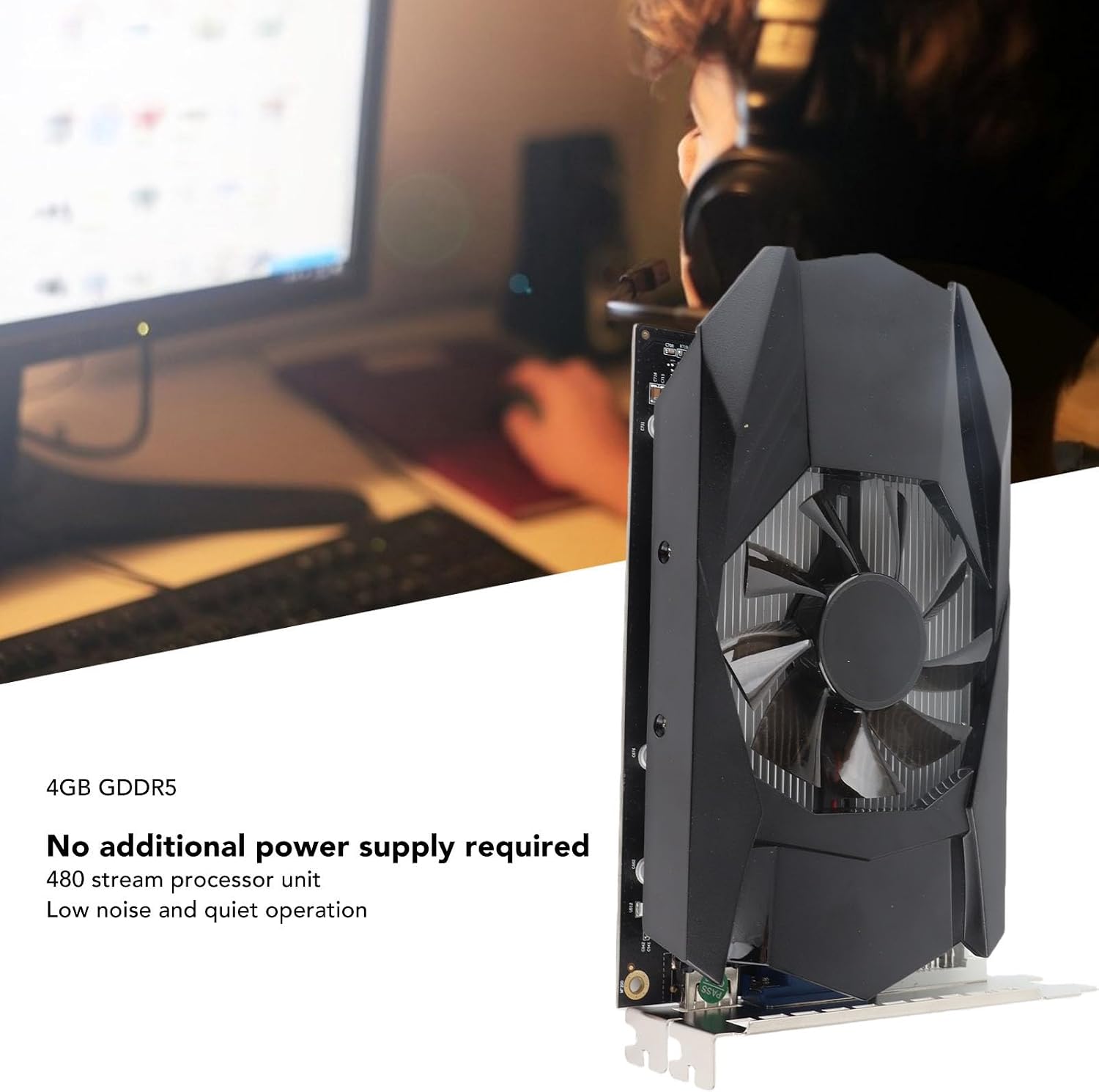 Annadue HD7670 4GB GDDR5 Graphics Card 128-Bit 1000MHz PCIe x16