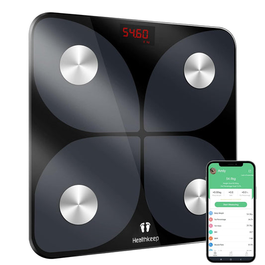 Healthkeep Smart Body Fat Scale with 13 Measurements, 180kg Capacity