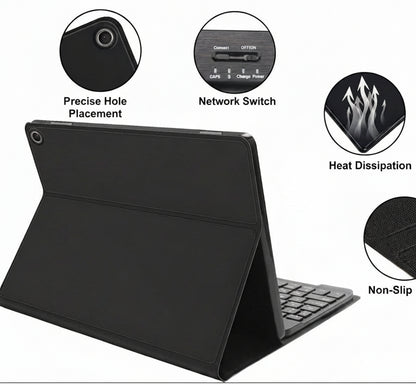 JADEMALL Max 11 Keyboard Case for Amazon Fire Max 11 Tablet 13th Gen 2023 11 Inch Wireless Bluetooth QWERTZ German with Sleep Wake