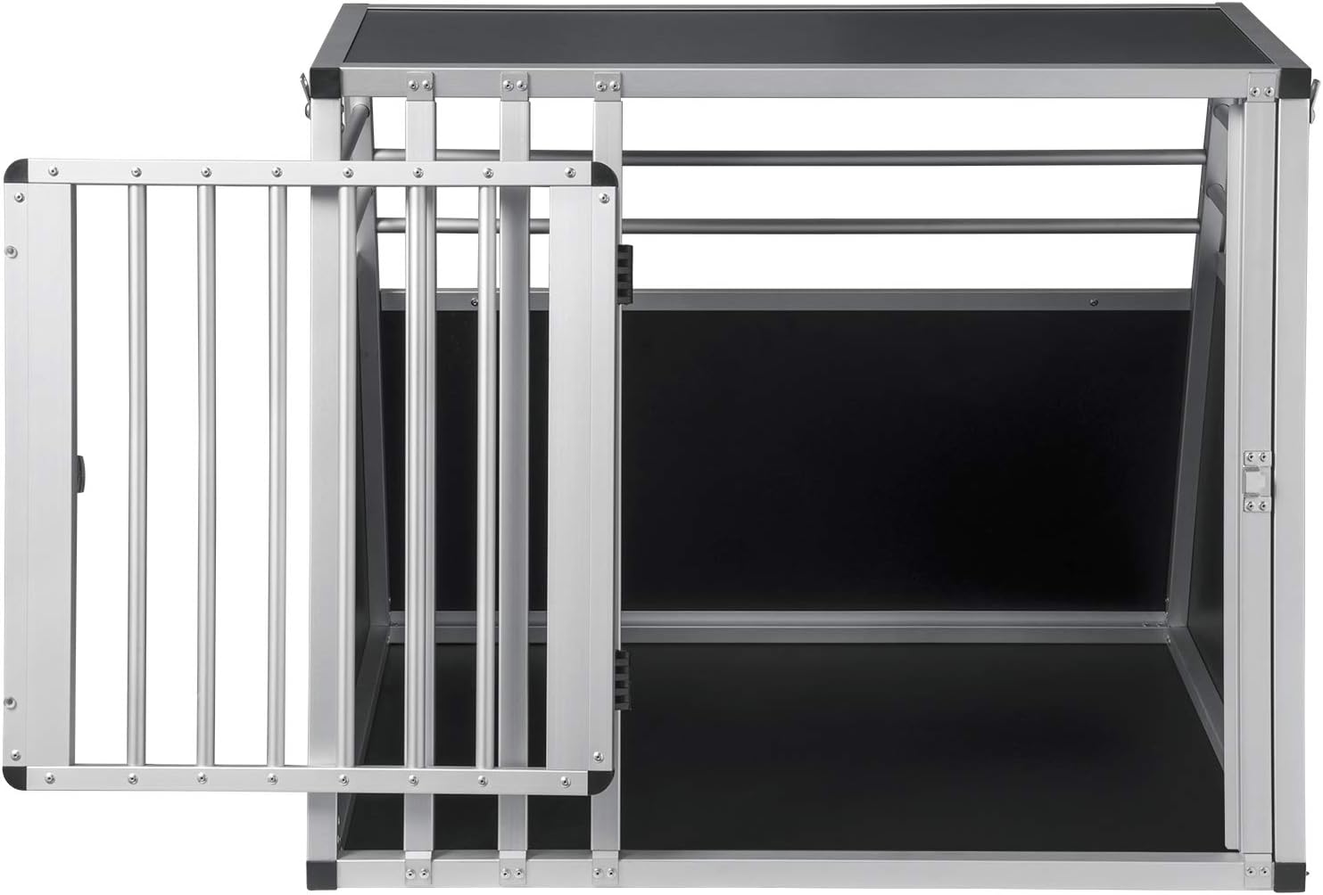 EUGAD Aluminum Dog Transport Box for Car Travel - Secure, Durable, and Easy-Clean
